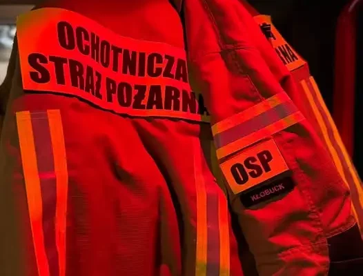Kłobuck: strażacy z OSP zabezpieczali rejon podczas akcji w Opatowie