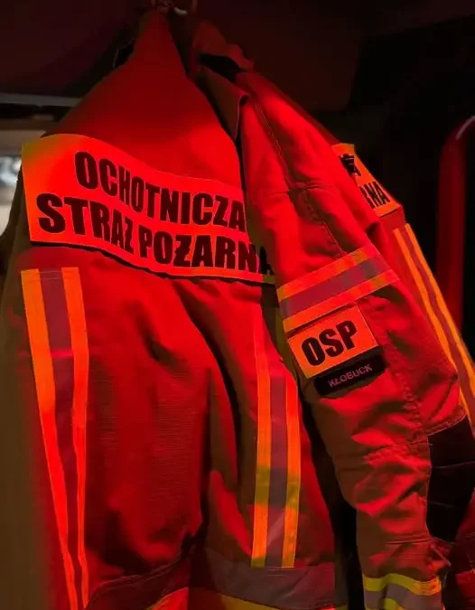Kłobuck: strażacy z OSP zabezpieczali rejon podczas akcji w Opatowie