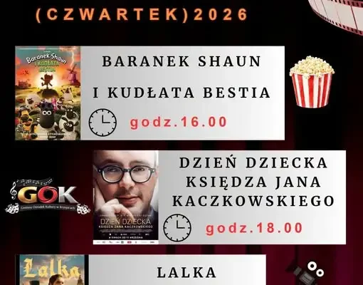 Krzepice: popołudniowe seanse filmowe w GOK już w czwartek