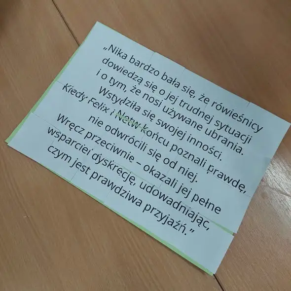 Dzień Głośnego Czytania w szkole: puzzle, współpraca i profilaktyka przemocy