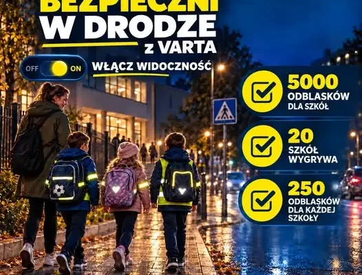 VARTA rozdaje 5000 odblasków szkołom podstawowym – trwa konkurs