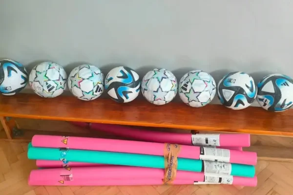 Nowy sprzęt sportowy dla uczniów ZSP w Miedźnie dzięki wsparciu Rady Rodziców