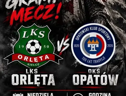 LKS Orlęta Kielce zmierzy się z OKS Opatów w niedzielnym meczu ligowym