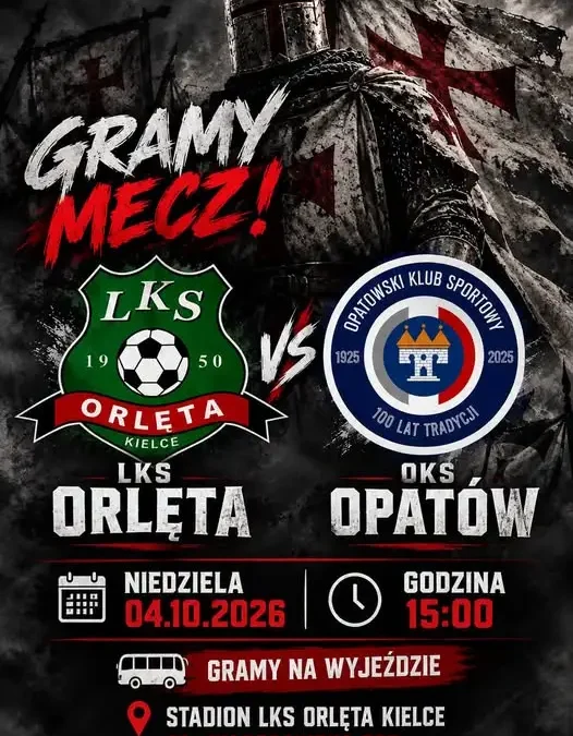 LKS Orlęta Kielce zmierzy się z OKS Opatów w niedzielnym meczu ligowym