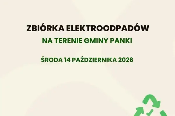 Bezpłatna zbiórka elektroodpadów w Gminie Panki – 14 października