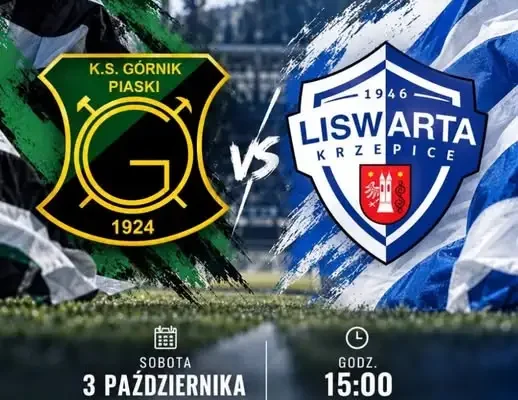 Liswarta Krzepice zagra na wyjeździe z KS Górnik Piaski w Czeladzi