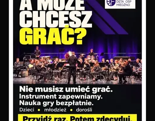 Orkiestra Dęta OSP Miedźno prowadzi nabór. Nauka gry jest bezpłatna