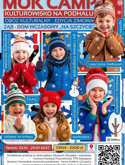 MOK Kłobuck organizuje zimowisko na Podhalu. Zapisy trwają