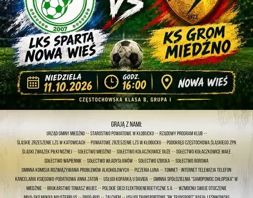 Seniorzy walczą o punkty ze Spartą Nowa Wieś