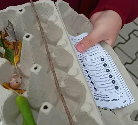 Klasa 4 zamieniła szkolny teren w laboratorium przyrodnicze
