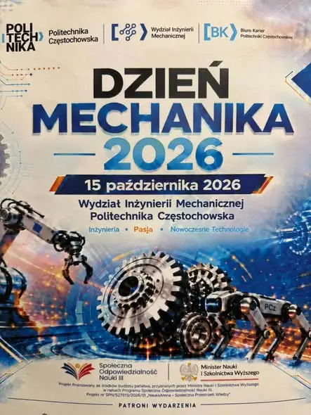 Dzień Mechanika i profilaktyka uzależnień – wyjazd uczniów z Kłobucka na Politechnikę Częstochowską