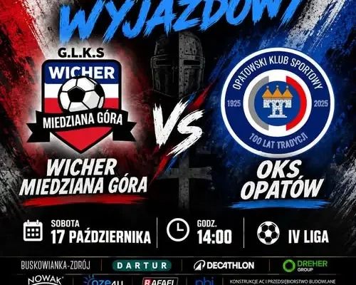 Wicher Miedziana Góra kontra OKS Opatów – sobotni mecz wyjazdowy