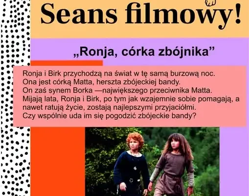 Noc Bibliotek 2026 w Miedznej Górze – seans filmowy i przygody Ronji