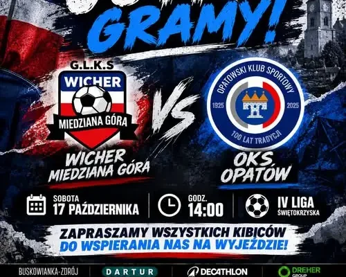OKS Opatów zagra na wyjeździe z Wichrem Miedziana Góra