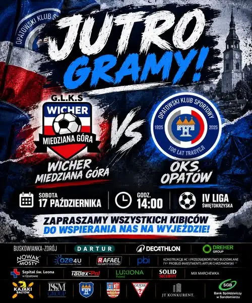 OKS Opatów zagra na wyjeździe z Wichrem Miedziana Góra