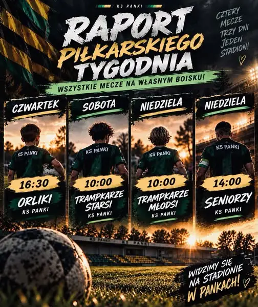 Piłkarski maraton w Pankach – cztery mecze, trzy dni, jeden stadion!