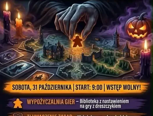 Halloweenowe planszówki w MOK Kłobuck – 31 października