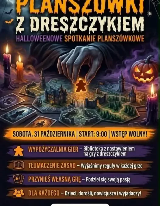 Halloweenowe planszówki w MOK Kłobuck – 31 października