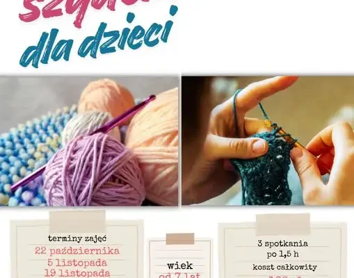Krzepice: nowy cykl warsztatów szydełkowania dla dzieci w GOK