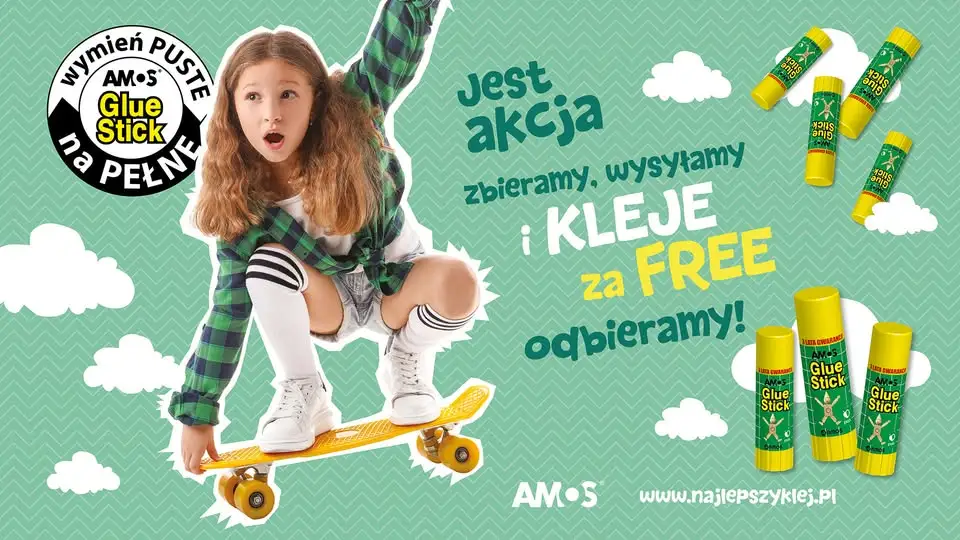 GOK Lipie zbiera puste kleje AMOS – wymienią je na nowe dla dzieci