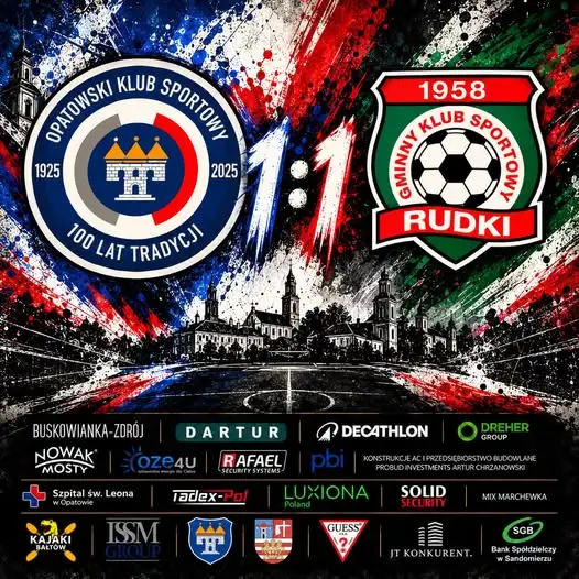 OKS Opatów remisuje z GKS Rudki 1:1