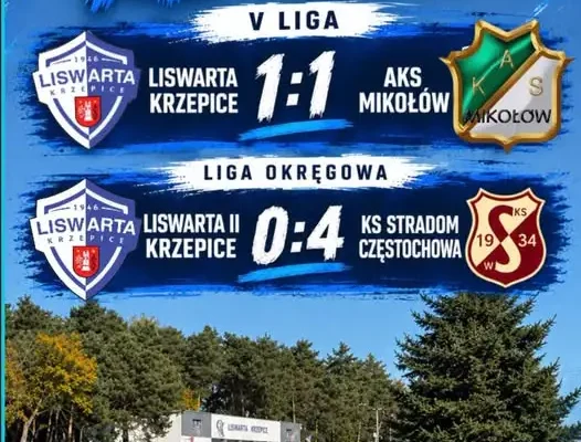 Liswarta Krzepice z remisem w V lidze. Kibice nie zawiedli