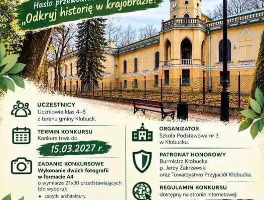 Konkurs fotograficzny dla uczniów z gminy Kłobuck – odkryj lokalny krajobraz