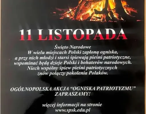 Ognisko Patriotyzmu w Kłobucku – wspólne śpiewanie dla Niepodległej