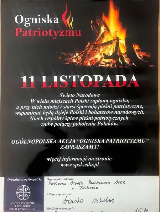 Ognisko Patriotyzmu w Kłobucku – wspólne śpiewanie dla Niepodległej